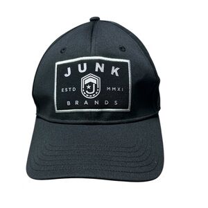 JUNK Brand Black Minimalist Flag Hat